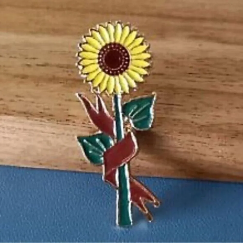 3/20 Sunflower Flower Enamel Pin